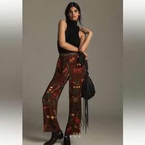 FARM RIO for Anthropologie Printed Wide Leg Pants (NWT)